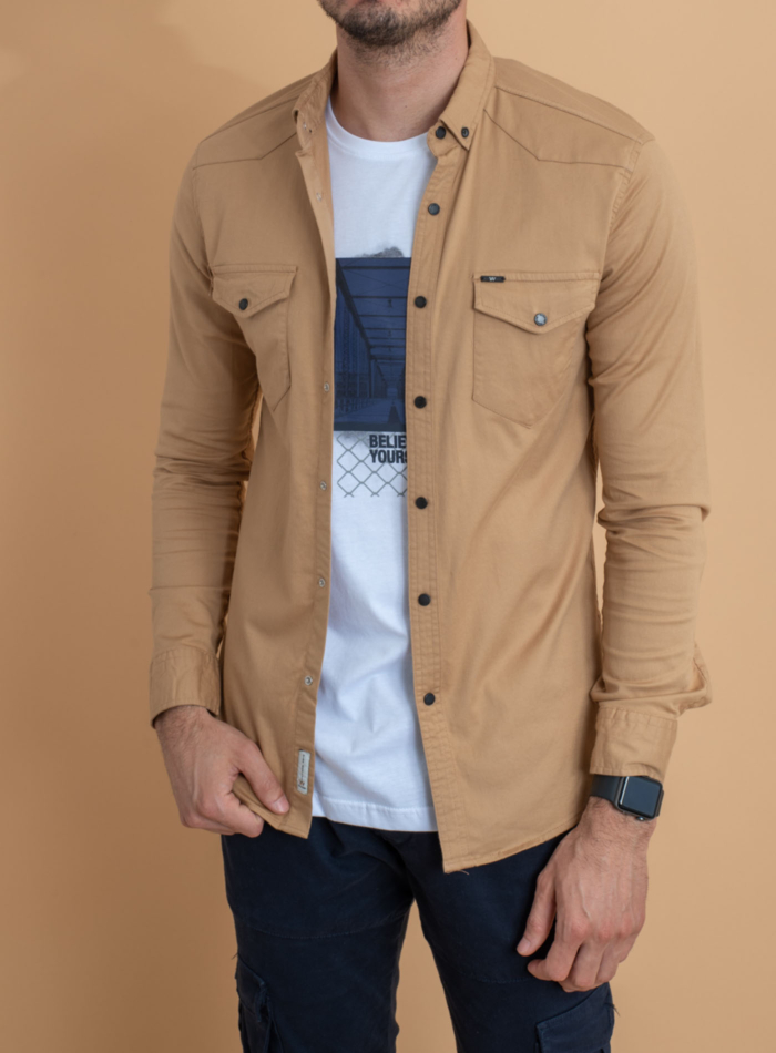 ΠΟΥΚΑΜΙΣΟ COTTON POCKETS
