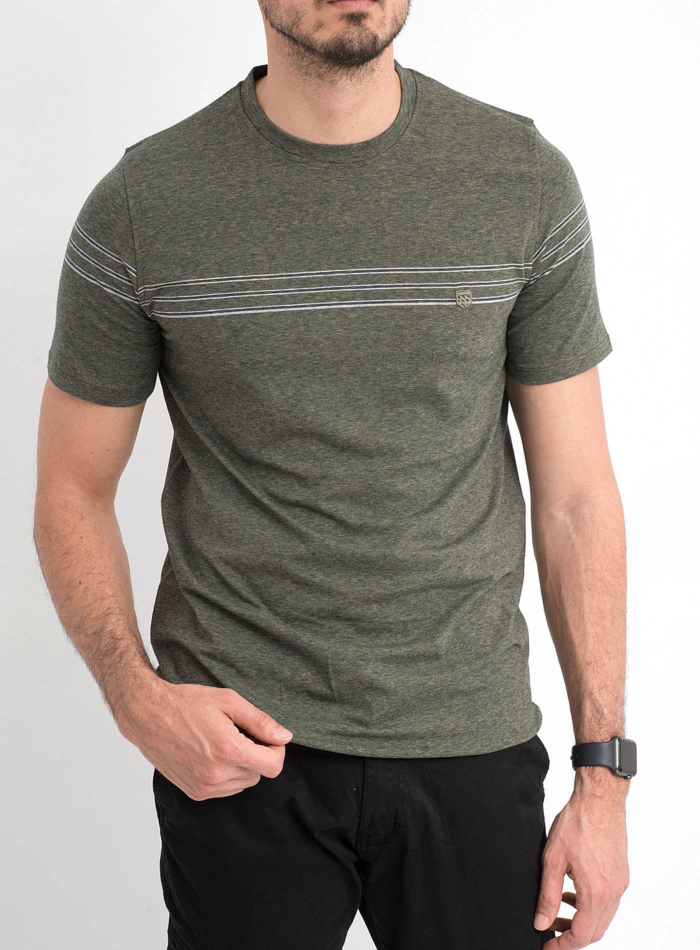 T-SHIRT ΛΑΙΜΟΚΟΨΗ ΡΙΓΕΣ